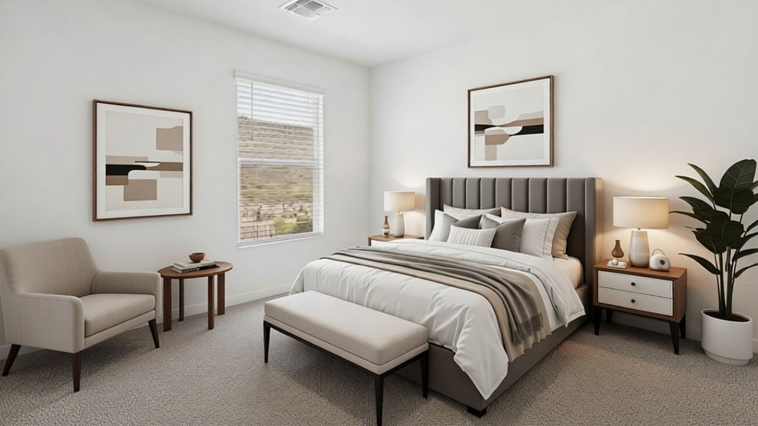 Furnished interior view inside a new home in The Buttes at Mystic, Peoria (Image 10).