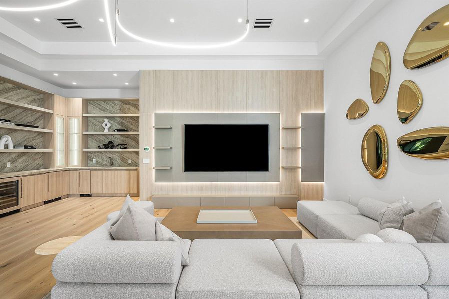 Furnished interior view inside a new home in , Delray Beach (Image 62).