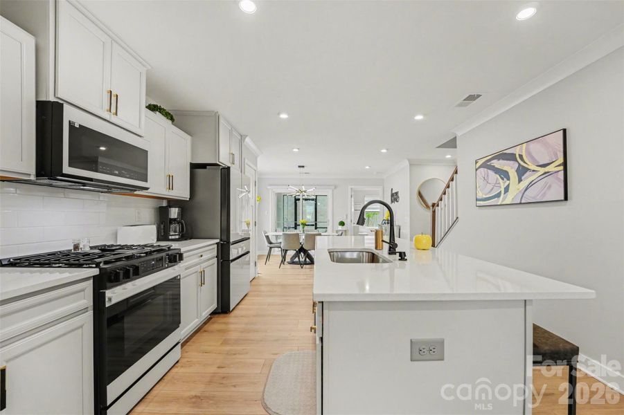 Furnished interior view inside a new home in Smith Village Townhomes, Troutman (Image 6).