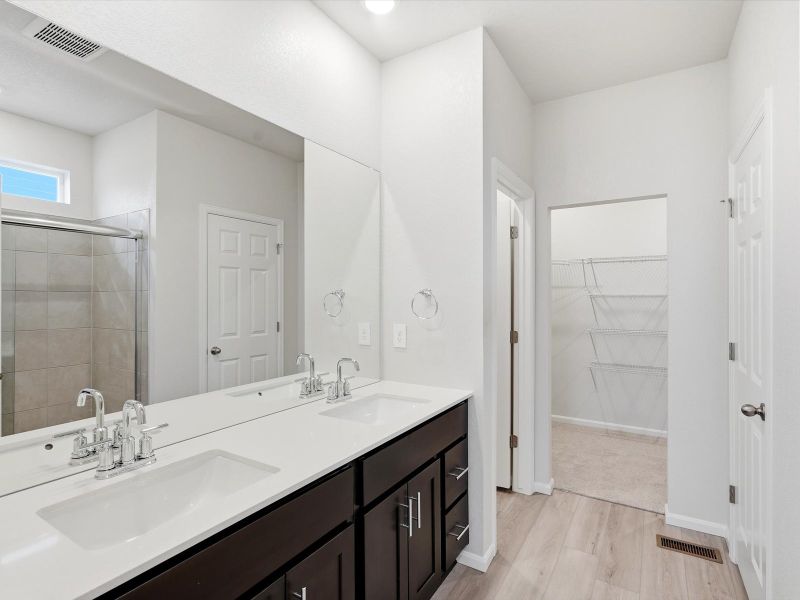 Furnished interior view inside a new home in Meridian Ranch, Peyton (Image 3).