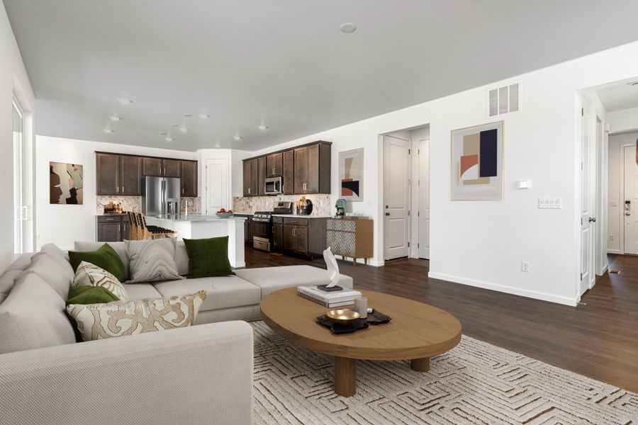 Furnished interior view inside a new home in Sterling Ranch Ascent Village, Littleton (Image 8).