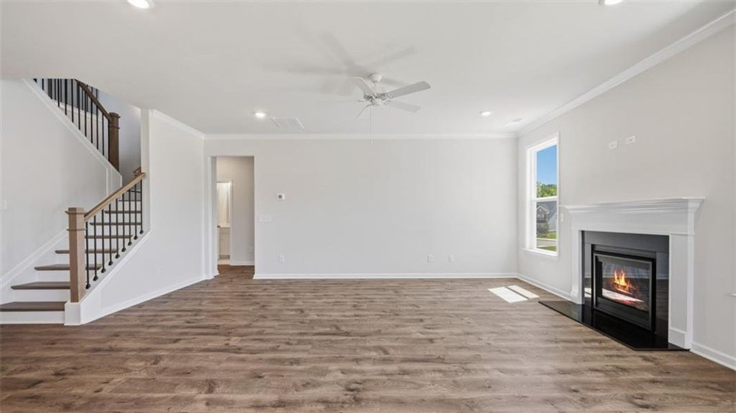 Spacious, unfurnished interior of a new home in The Gates at Pates Creek, Hampton (Image 28). Spacious, unfurnished interior of a new home in The Gates at Pates Creek, Hampton (Image 28).