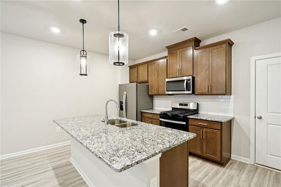 Furnished interior view inside a new home in Avalon - Vista Series, Conyers (Image 7). Furnished interior view inside a new home in Avalon - Vista Series, Conyers (Image 7).