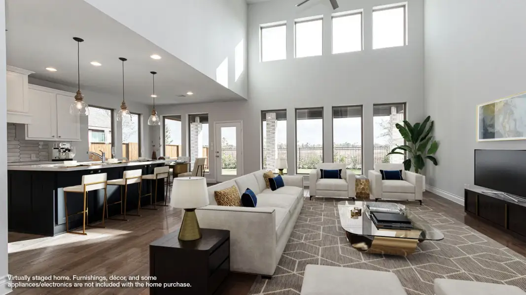 Representative furnished interior of a home built from the 3095W by Perry Homes in Briarley, Montgomery (Image 4).