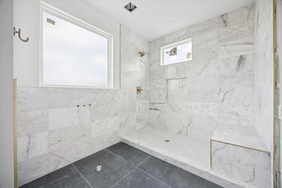 View of the primary bath as of February 12, 2026.