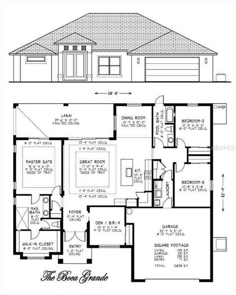 2D floor plan layout of this home in , Palm Coast, FL (Image 4).