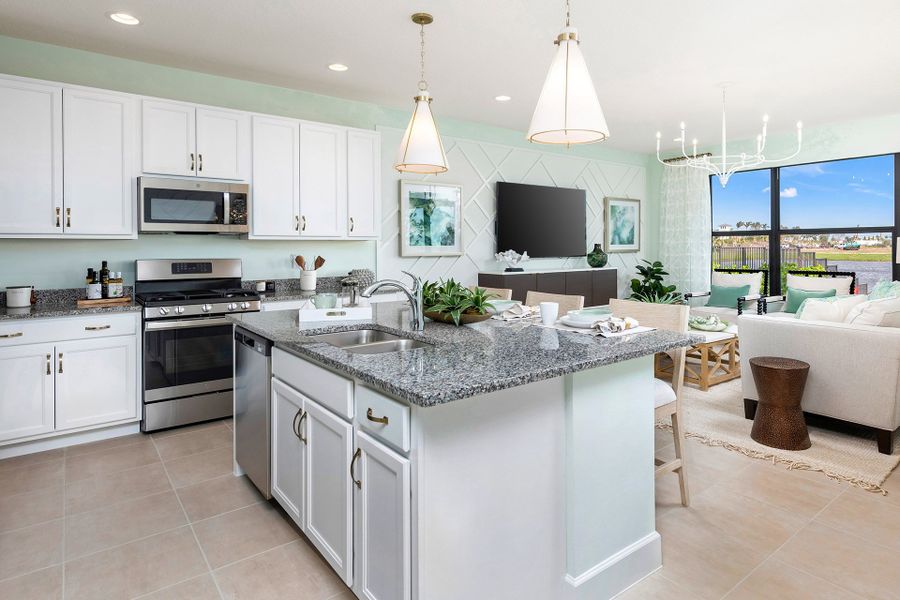 Representative furnished interior of a home built from the Sanderling by GL Homes in Valencia Parc at Riverland, Port St. Lucie (Image 6).
