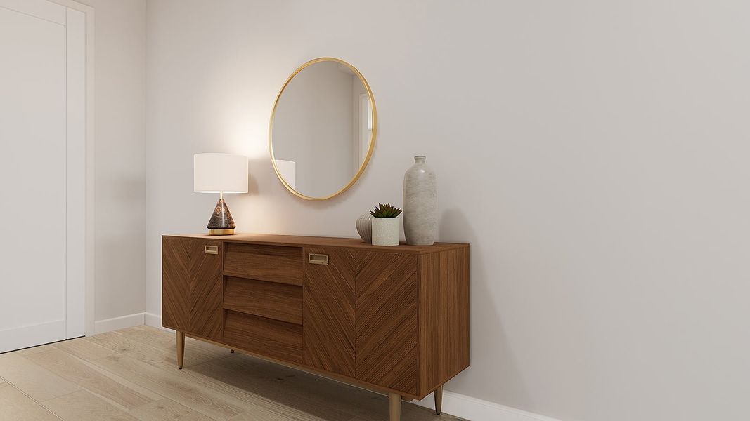 Furnished interior view inside a new home in Revana at Soleo, San Tan Valley (Image 3). Furnished interior view inside a new home in Revana at Soleo, San Tan Valley (Image 3).
