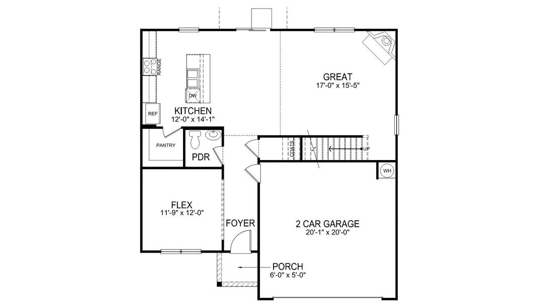 2D floor plan layout for the Galen by D.R. Horton in Rolling Hills, Candler, NC (Image 3). 2D floor plan layout for the Galen by D.R. Horton in Rolling Hills, Candler, NC (Image 3).