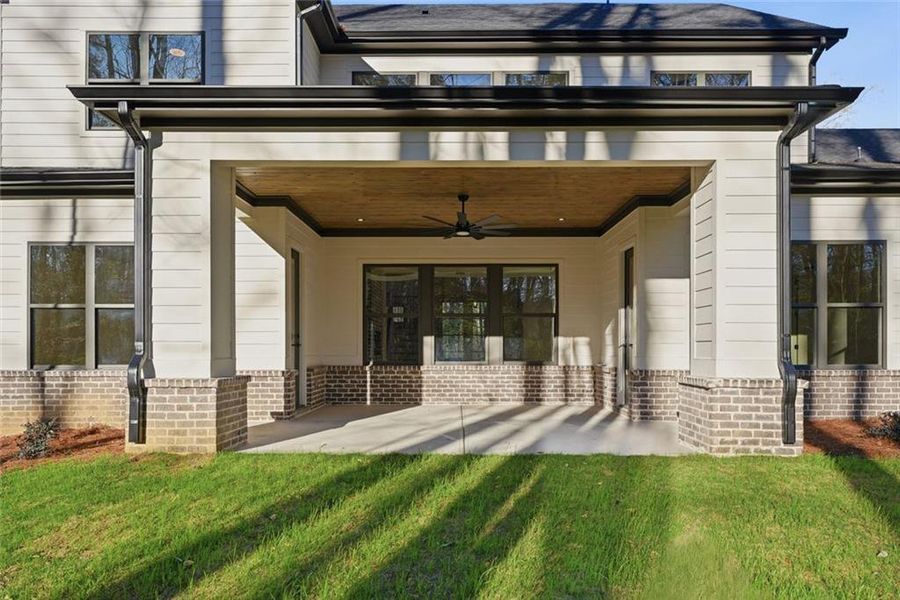 Exterior details and patio area of a home in , Sugar Hill (Image 4).
