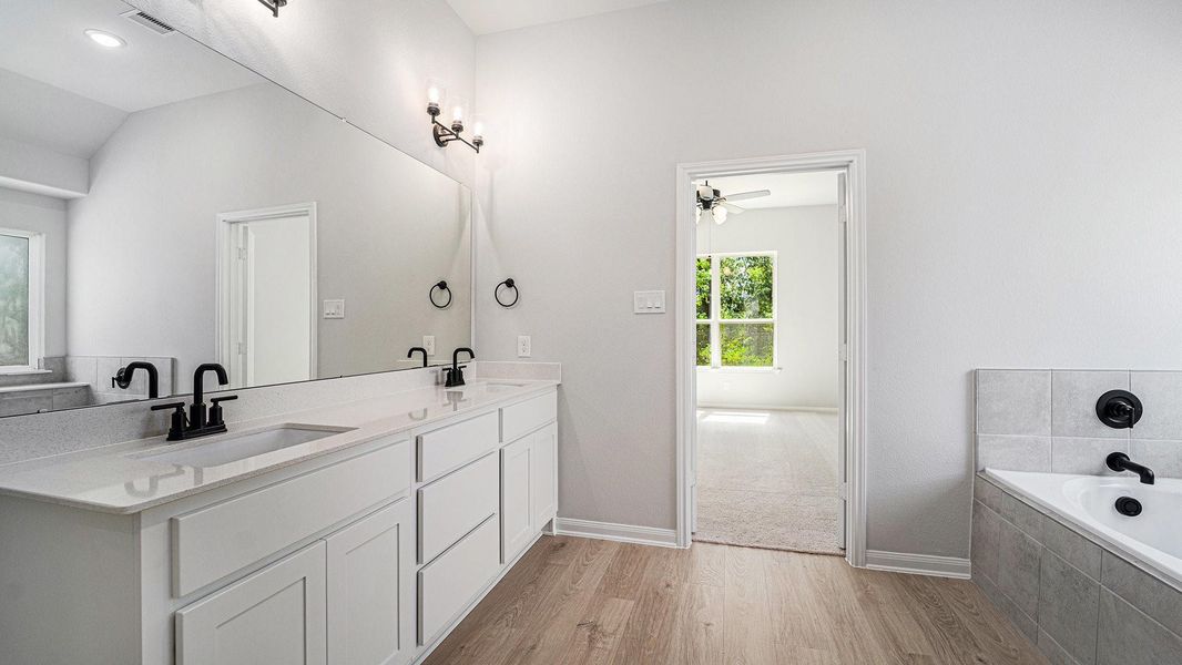 Furnished interior view inside a new home in , Bay City (Image 7). Furnished interior view inside a new home in , Bay City (Image 7).