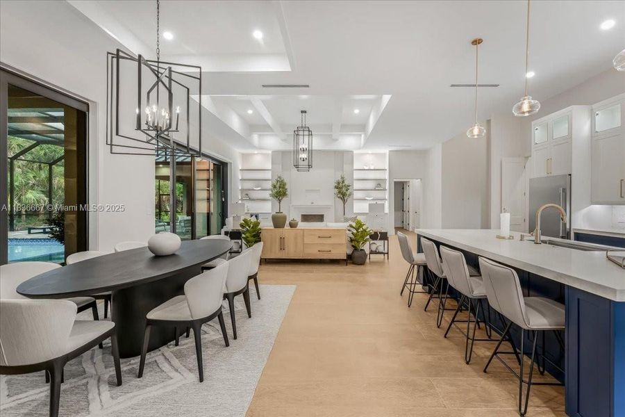 Furnished interior view inside a new home in , Naples (Image 30).