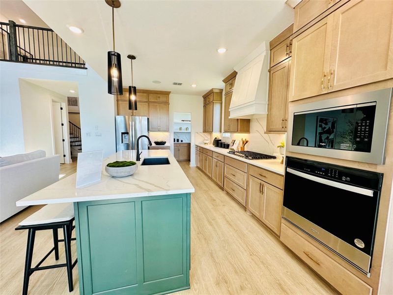 Stunning details in open concept kitchen