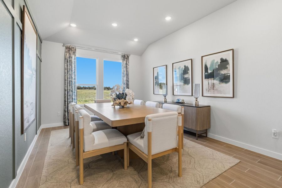 Representative furnished interior of a home built from the Lubbock by First America Homes in Villas Las Flores, Floresville (Image 17).