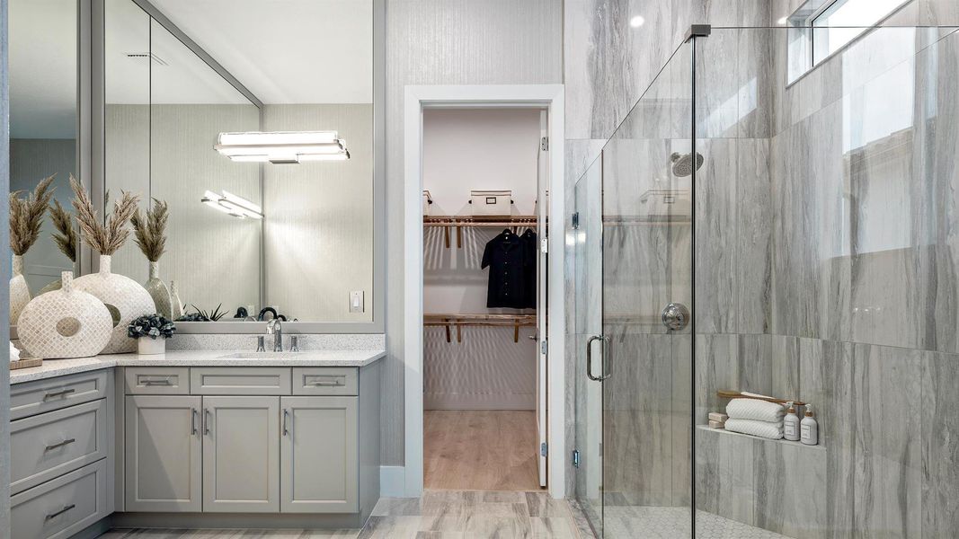 Furnished interior view inside a new home in Astor Creek Golf & Country Club, Port St. Lucie (Image 16).