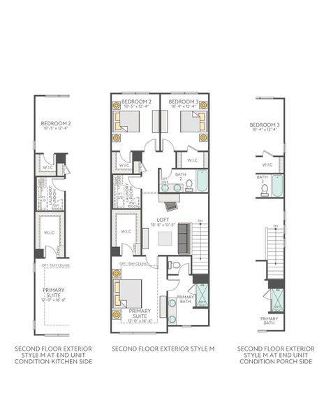 2D floor plan layout for the Avett by Tri Pointe Homes in North Bend, Charlotte, NC (Image 4). 2D floor plan layout for the Avett by Tri Pointe Homes in North Bend, Charlotte, NC (Image 4).