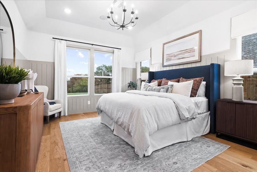 Furnished interior view inside a new home in Keeneland, Aubrey (Image 14).