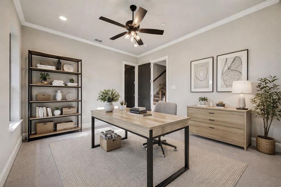 Secondary bedroom - could be used as an office.