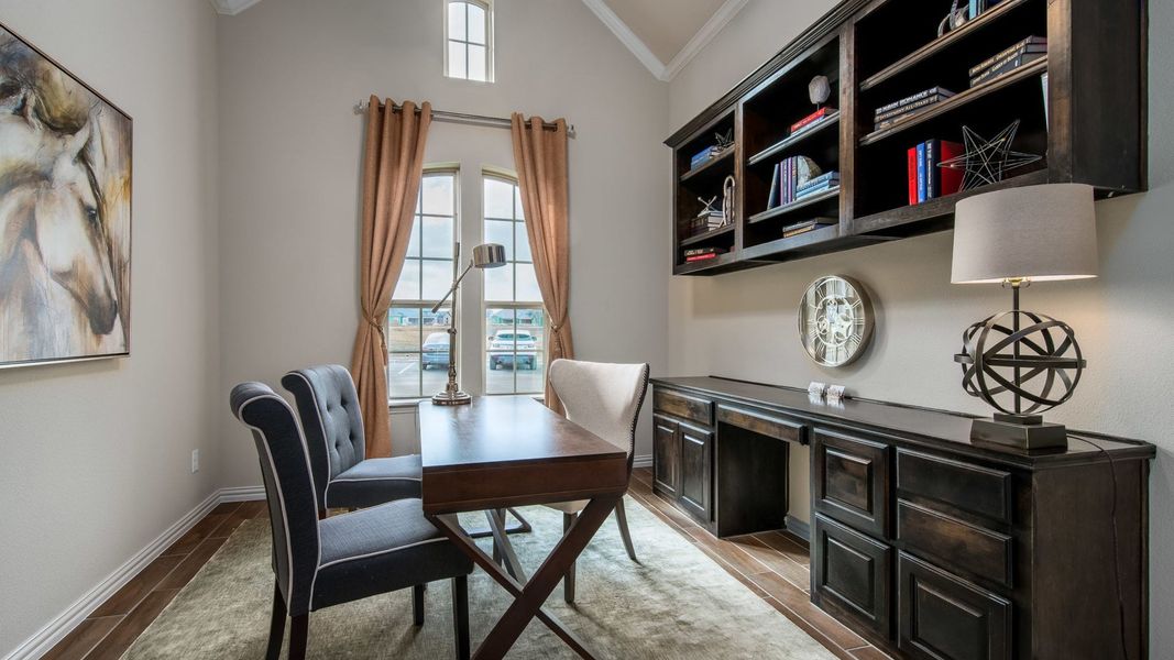 Representative furnished interior of a home built from the Verona by Epcon Communities in Ladera at Tavolo Park, Fort Worth (Image 8).