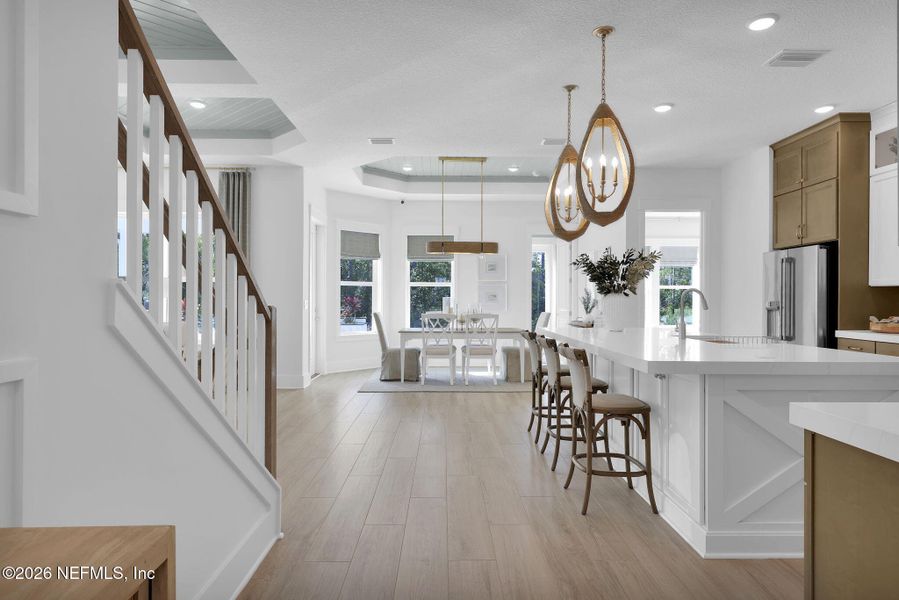 Furnished interior view inside a new home in , Ponte Vedra (Image 36).