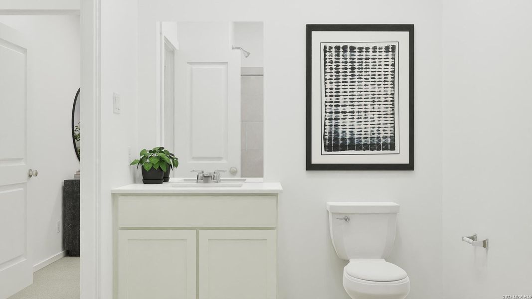Furnished interior view inside a new home in Stone Garden, Elmendorf (Image 26).