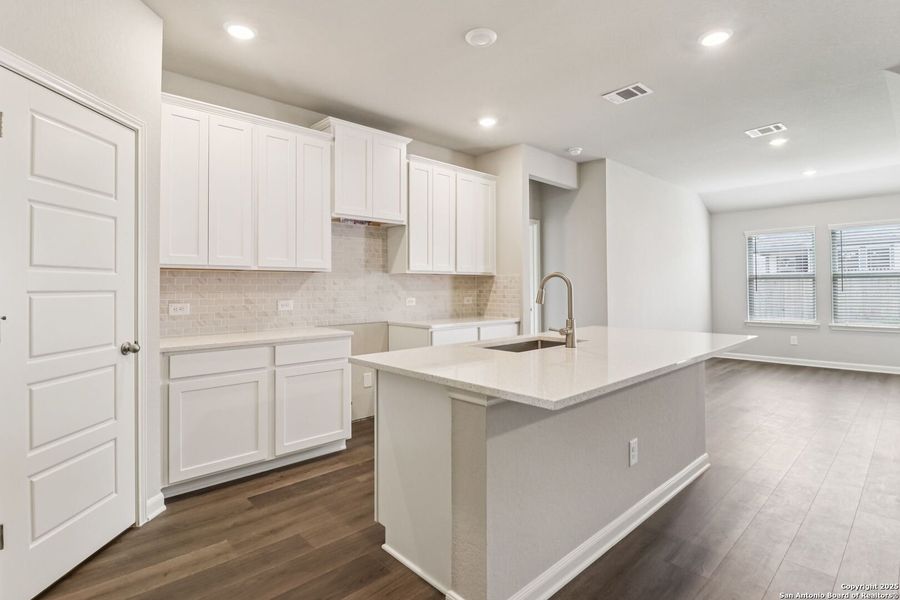 Furnished interior view inside a new home in Kallison Ranch, San Antonio (Image 9). Furnished interior view inside a new home in Kallison Ranch, San Antonio (Image 9).