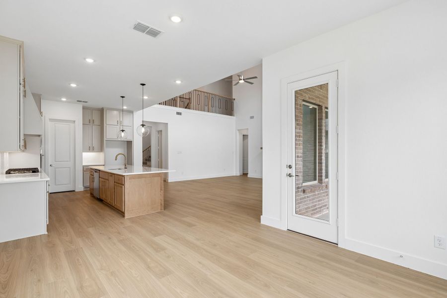 Furnished interior view inside a new home in Painted Tree Lakeside, McKinney (Image 8).