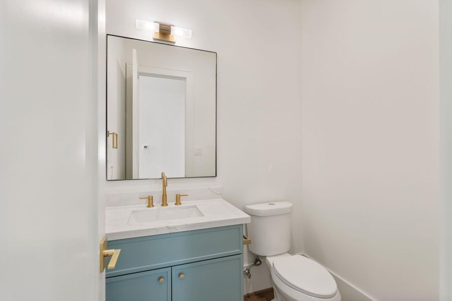 upstairs powder just off of the game room