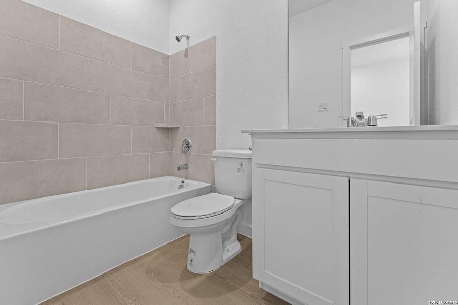 Furnished interior view inside a new home in Hightop Ridge, Converse (Image 8).