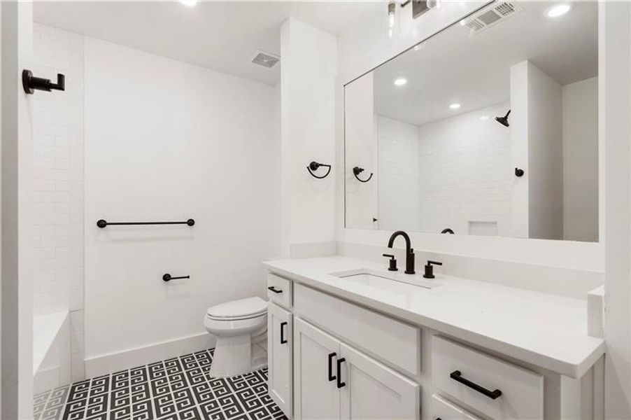 Furnished interior view inside a new home in , Atlanta (Image 11).