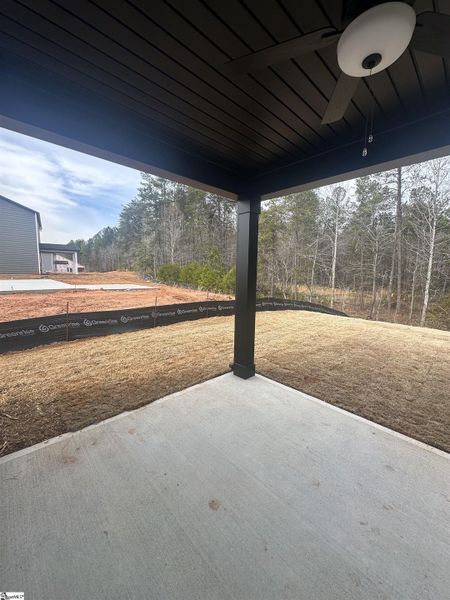 Exterior details and patio area of a home in Shiloh Trail, Wellford (Image 4).