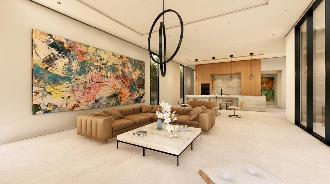 Furnished interior view inside a new home in , Delray Beach (Image 6). Furnished interior view inside a new home in , Delray Beach (Image 6).