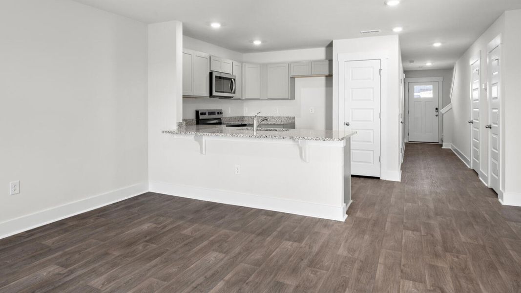 Furnished interior view inside a new home in Townes at Seabrooke, Leland (Image 10).