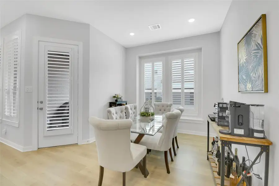 Dining Room, Side Door to Back Patio