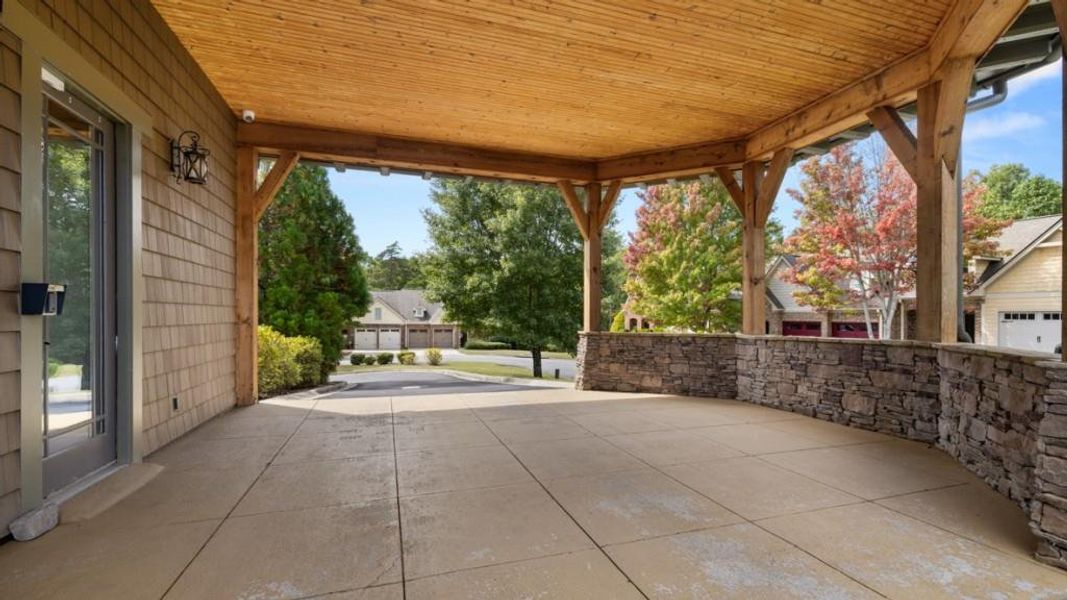 Exterior details and patio area of a home in Mountain Park, Dahlonega (Image 23). Exterior details and patio area of a home in Mountain Park, Dahlonega (Image 23).