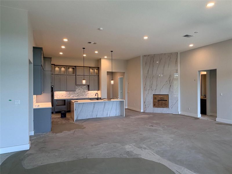 In-progress construction of a new home in Riverstone, Georgetown, TX (Image 29).