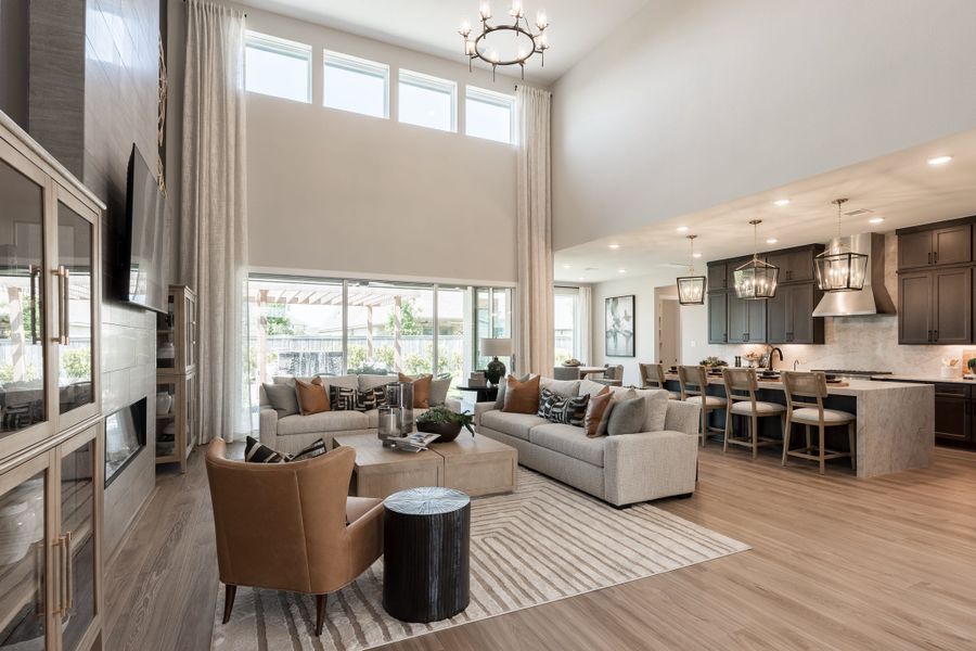 Representative furnished interior of a home built from the Camden by Tri Pointe Homes in Bridgeland, Cypress (Image 13).