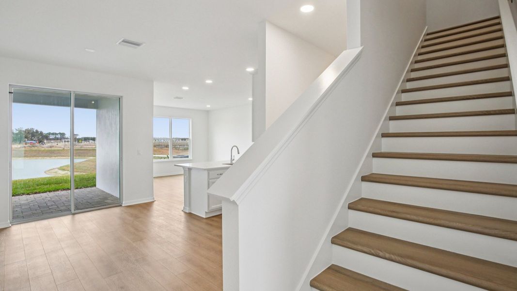 Furnished interior view inside a new home in Isla Mirada, San Antonio (Image 8).