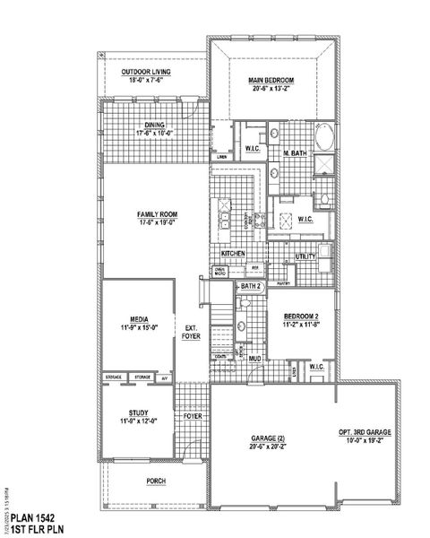 Plan 1542 1st Floor (3C)