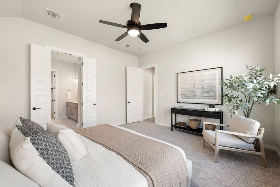 Furnished interior view inside a new home in Lariat, Liberty Hill (Image 22).
