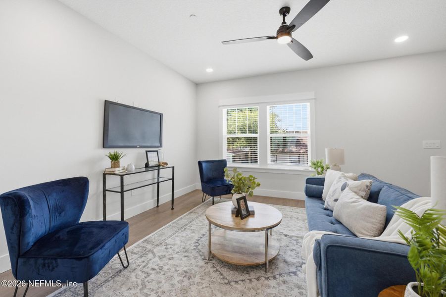 Furnished interior view inside a new home in , Jacksonville Beach (Image 33). Furnished interior view inside a new home in , Jacksonville Beach (Image 33).
