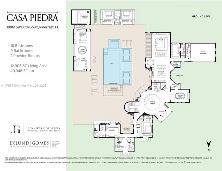 2D floor plan layout of this home in , Pinecrest, FL (Image 4).