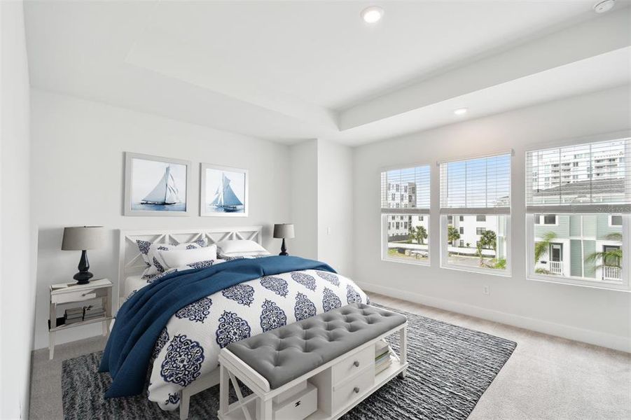 Furnished interior view inside a new home in Towns at Union, St. Petersburg (Image 6).