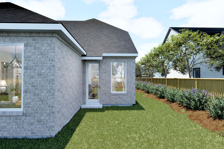 Representative exterior details of a home built from the The Myrtle by David Weekley Homes in The Grand Prairie - Retreat Collection, Hockley (Image 3).