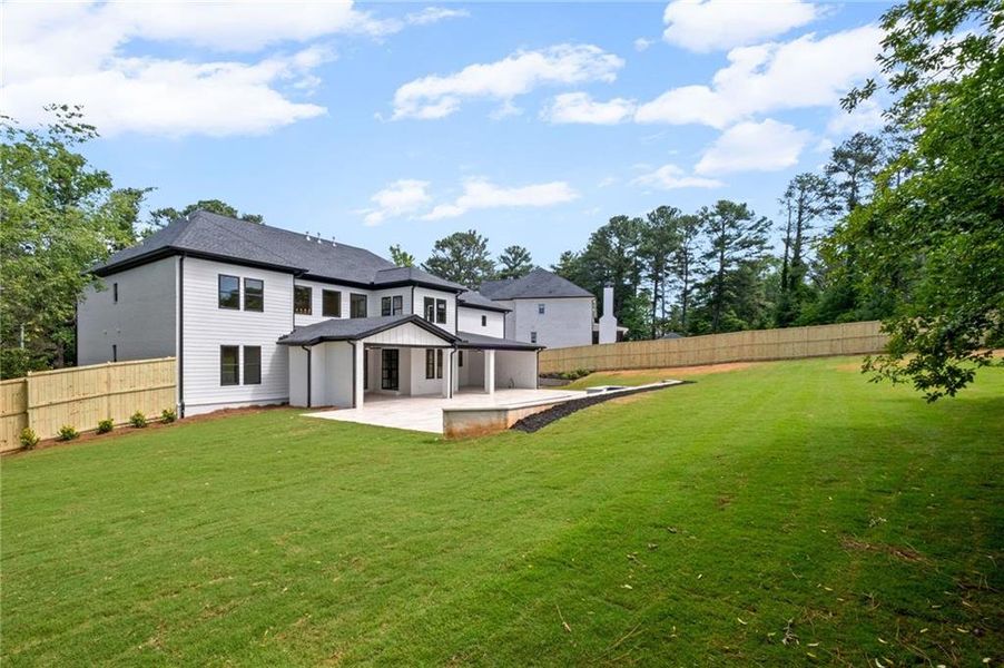 Exterior details and patio area of a home in , Marietta (Image 37).