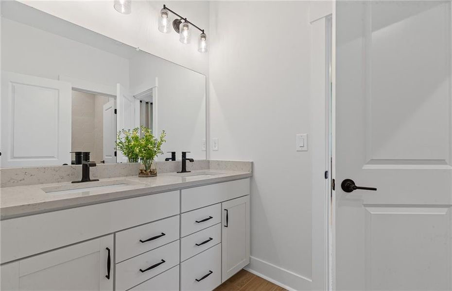 Furnished interior view inside a new home in Reunion, Flowery Branch (Image 13).
