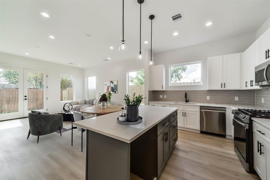Furnished interior view inside a new home in , Houston (Image 4). Furnished interior view inside a new home in , Houston (Image 4).