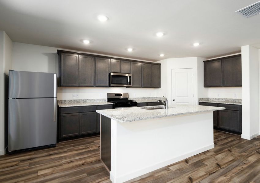 All kitchens come with luxury upgrades included.