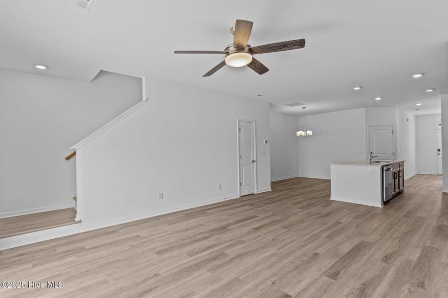 Spacious, unfurnished interior of a new home in Coastal Haven Townes, Leland (Image 21).
