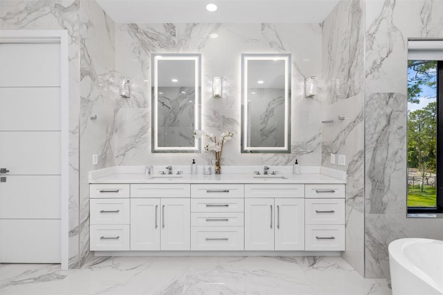 Furnished interior view inside a new home in , Parkland (Image 30).